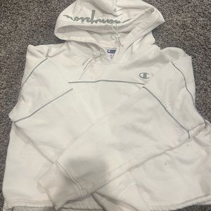 White cropped champion sweatshirt size Medium